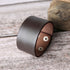 braunes rohleder armband herren manschette breitarmband uniqal sale